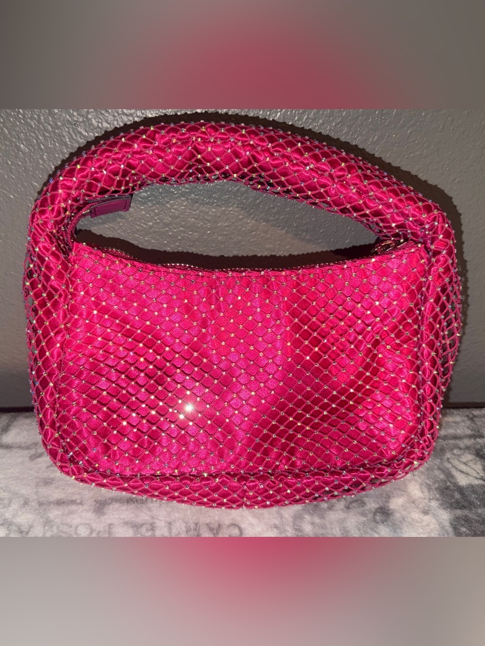 Pink Woven Satin Shoulder Bag - Fashionable Women’s Handbag